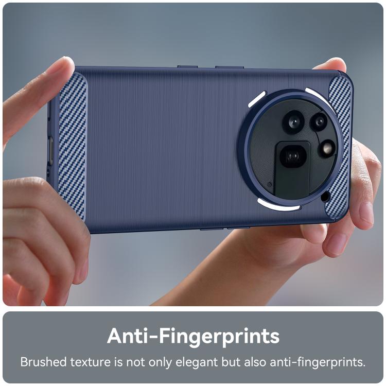 For Nothing Phone 3a Pro Carbon Fiber Brushed Texture TPU Phone Case