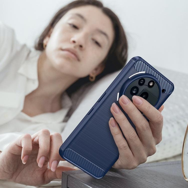 For Nothing Phone 3a Pro Carbon Fiber Brushed Texture TPU Phone Case