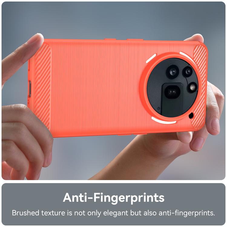 For Nothing Phone 3a Pro Carbon Fiber Brushed Texture TPU Phone Case