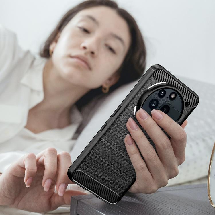 For Nothing Phone 3a Pro Carbon Fiber Brushed Texture TPU Phone Case