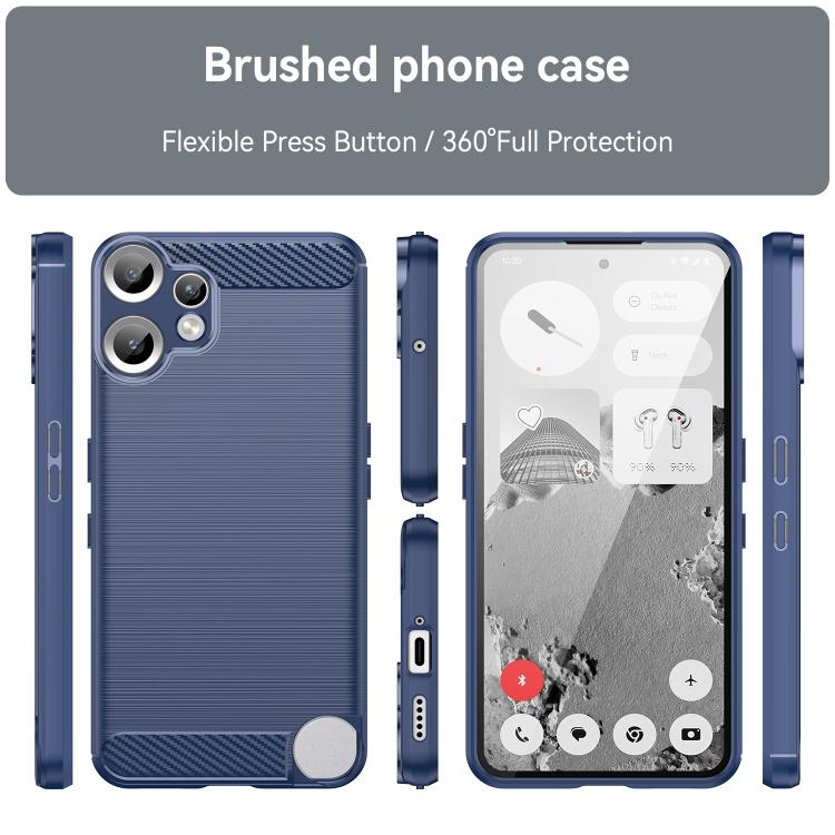 For Nothing CMF Phone 2 Pro Carbon Fiber Brushed Texture TPU Phone Case