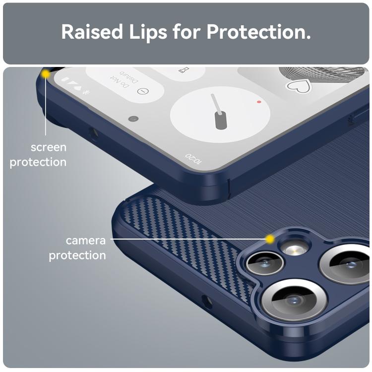 For Nothing CMF Phone 2 Pro Carbon Fiber Brushed Texture TPU Phone Case