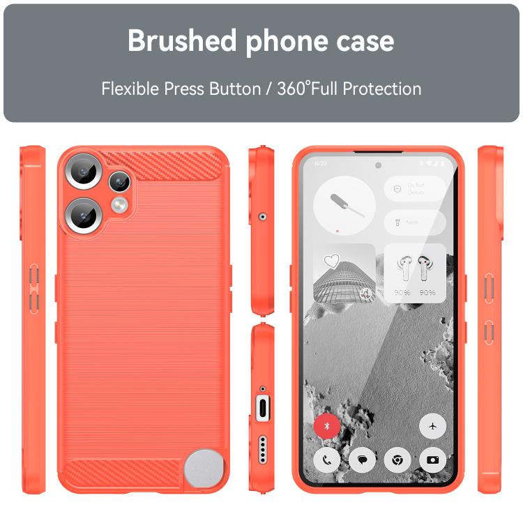 For Nothing CMF Phone 2 Pro Carbon Fiber Brushed Texture TPU Phone Case