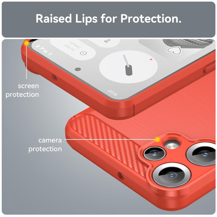 For Nothing CMF Phone 2 Pro Carbon Fiber Brushed Texture TPU Phone Case
