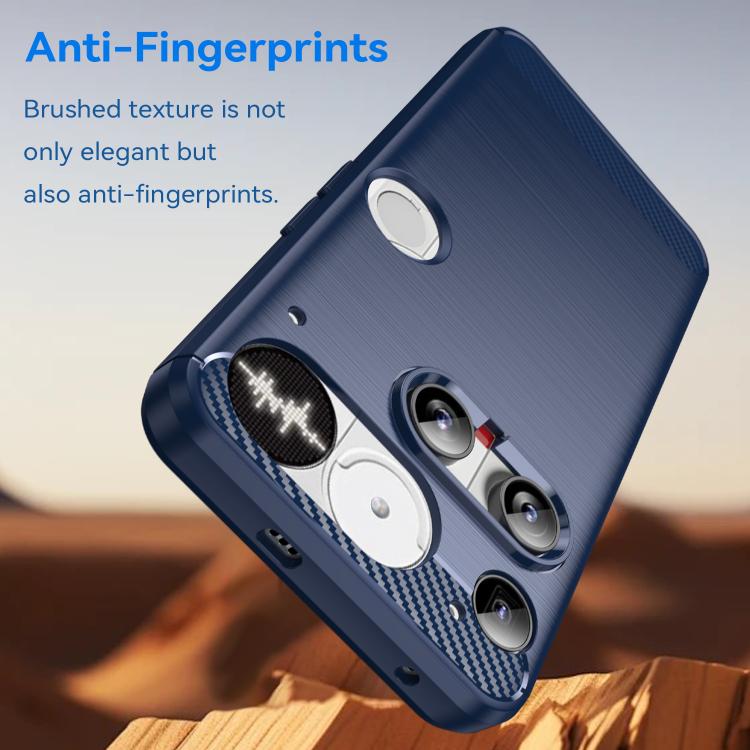 For Nothing Phone 3 Carbon Fiber Brushed Texture TPU Phone Case