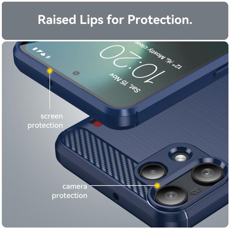 For Nothing Phone 3a Lite Carbon Fiber Brushed Texture TPU Phone Case