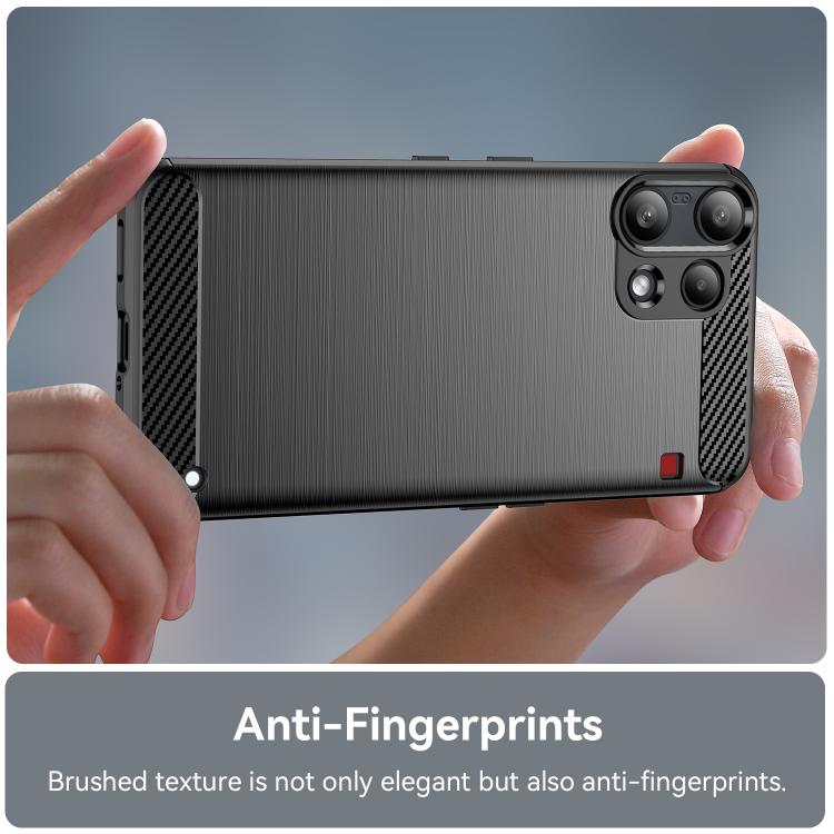 For Nothing Phone 3a Lite Carbon Fiber Brushed Texture TPU Phone Case