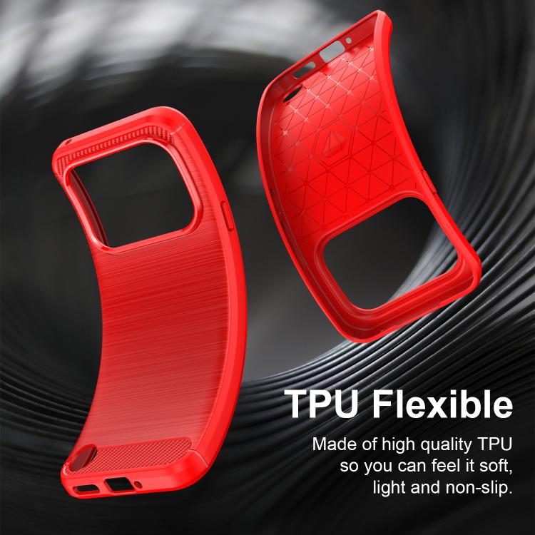For Nothing Phone 4a Pro Carbon Fiber Brushed Texture TPU Phone Case