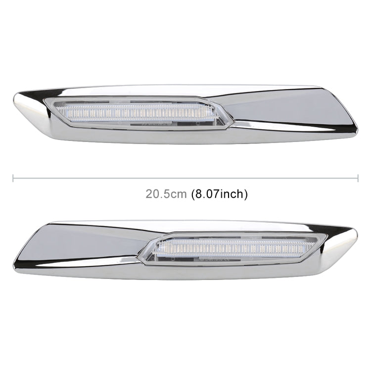 2 PCS Car Fender Light  LED Leaf Board Side DC12V / 1.7W for BMW, Yellow Light, Style:A