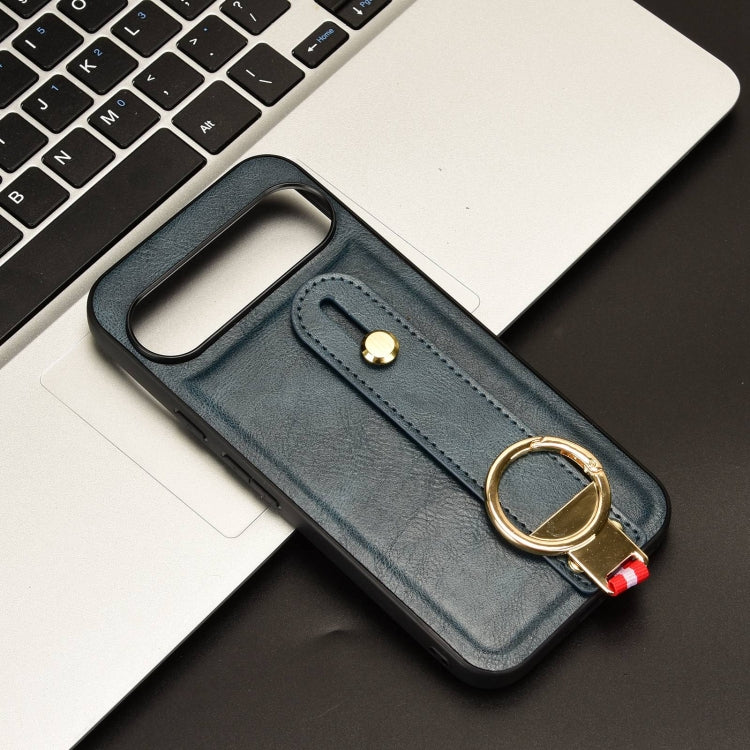 For Google Pixel 9 Pro XL Wristband Leather Back Phone Case