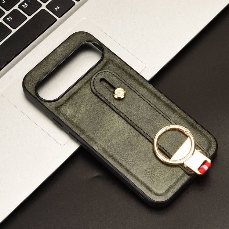For Google Pixel 9 Pro XL Wristband Leather Back Phone Case