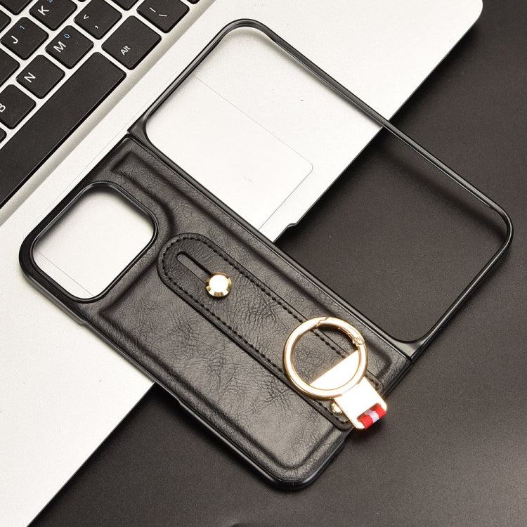 For Google Pixel 9 Pro Fold Wristband Leather Back Phone Case