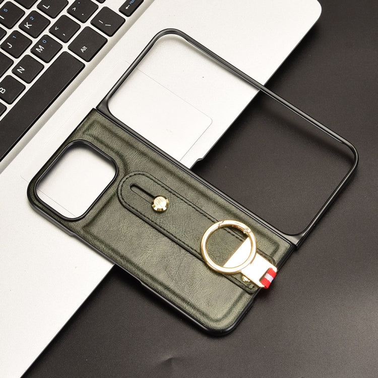 For Google Pixel 9 Pro Fold Wristband Leather Back Phone Case