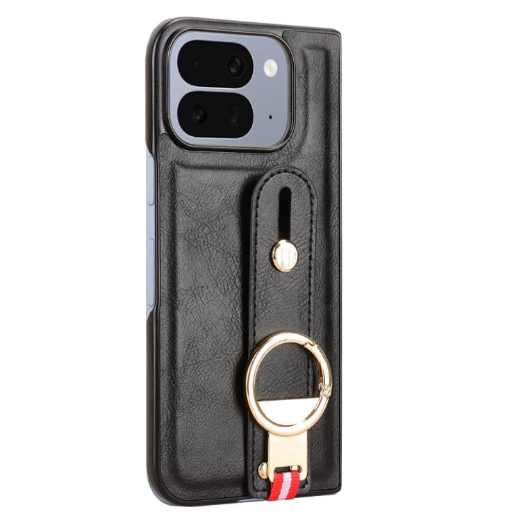 For Google Pixel 10 Pro Fold Wristband Leather Back Phone Case