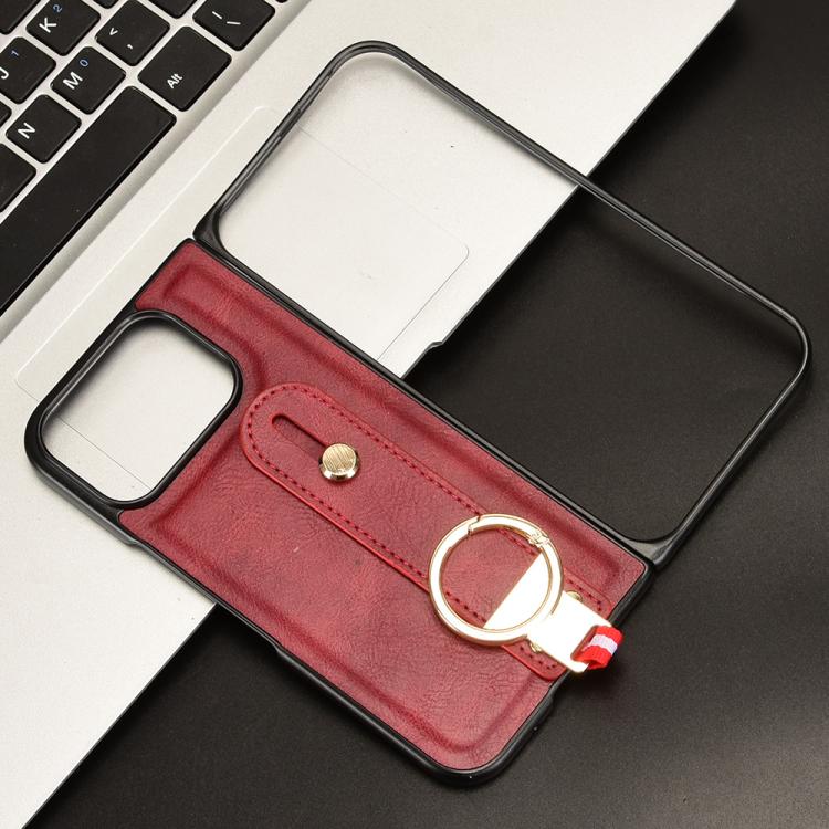 For Google Pixel 10 Pro Fold Wristband Leather Back Phone Case