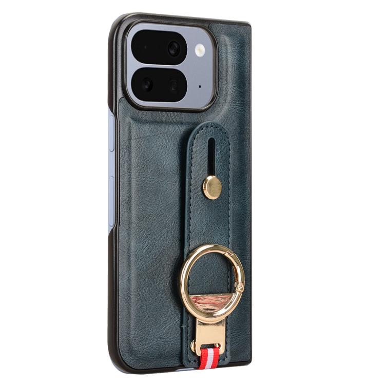 For Google Pixel 10 Pro Fold Wristband Leather Back Phone Case