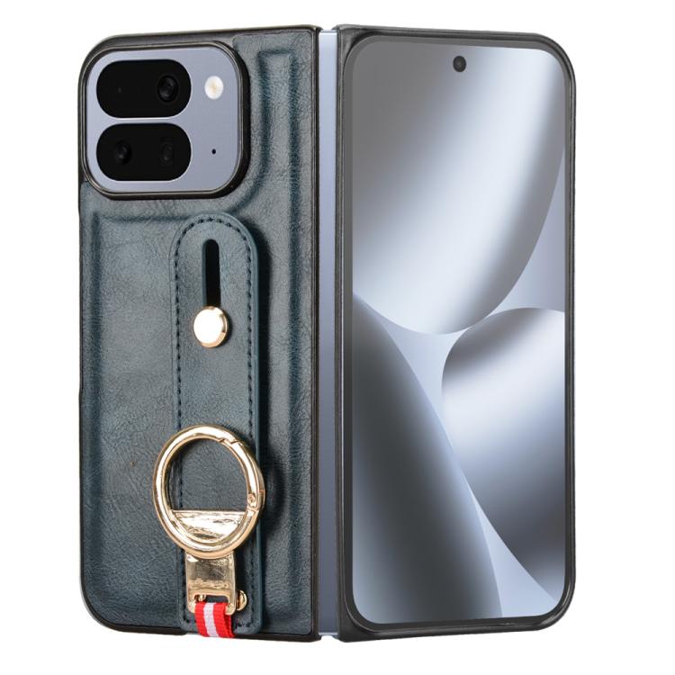 For Google Pixel 10 Pro Fold Wristband Leather Back Phone Case