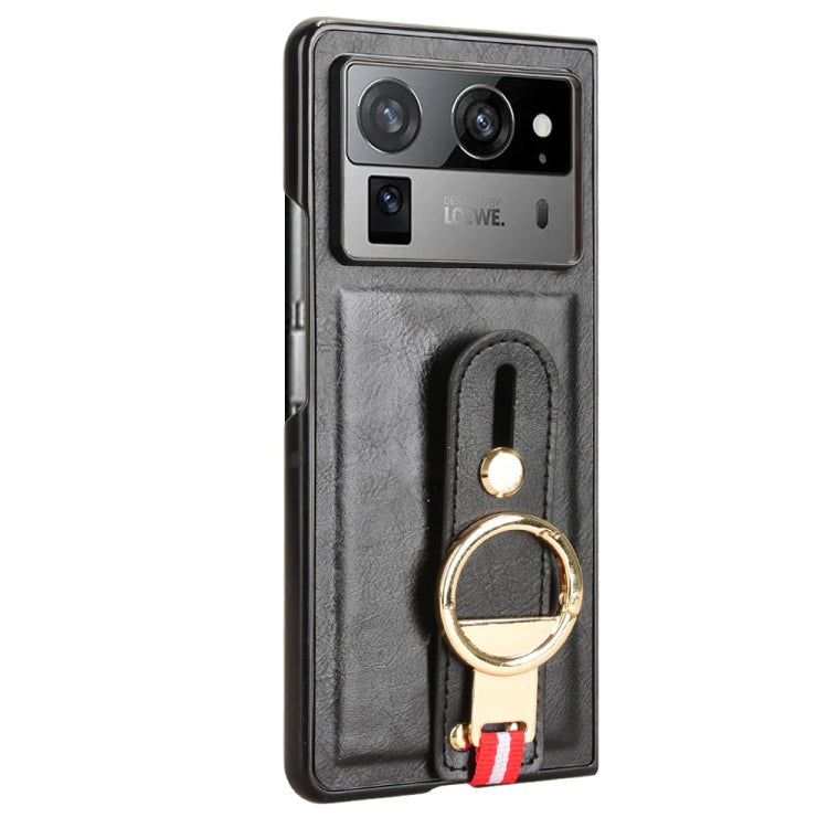 For Tecno Phantom V Fold2 Wristband Leather Back Phone Case