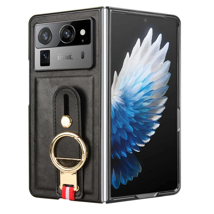 For Tecno Phantom V Fold2 Wristband Leather Back Phone Case