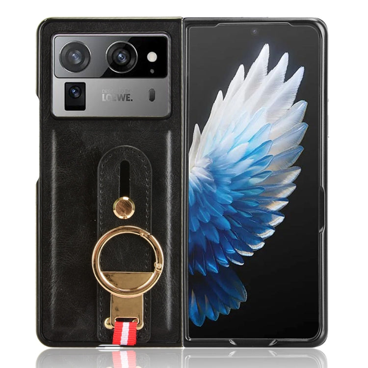 For Tecno Phantom V Fold2 Wristband Leather Back Phone Case