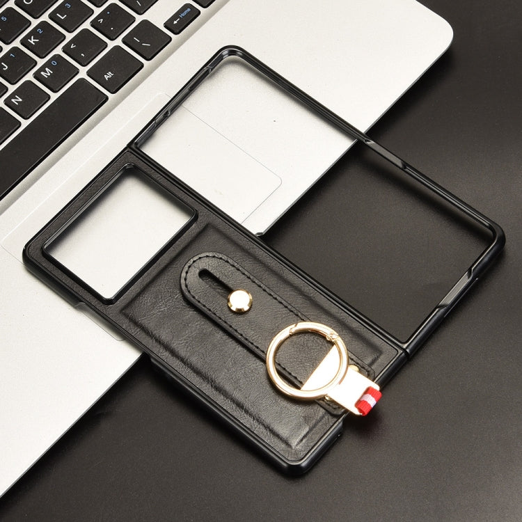 For Tecno Phantom V Fold2 Wristband Leather Back Phone Case