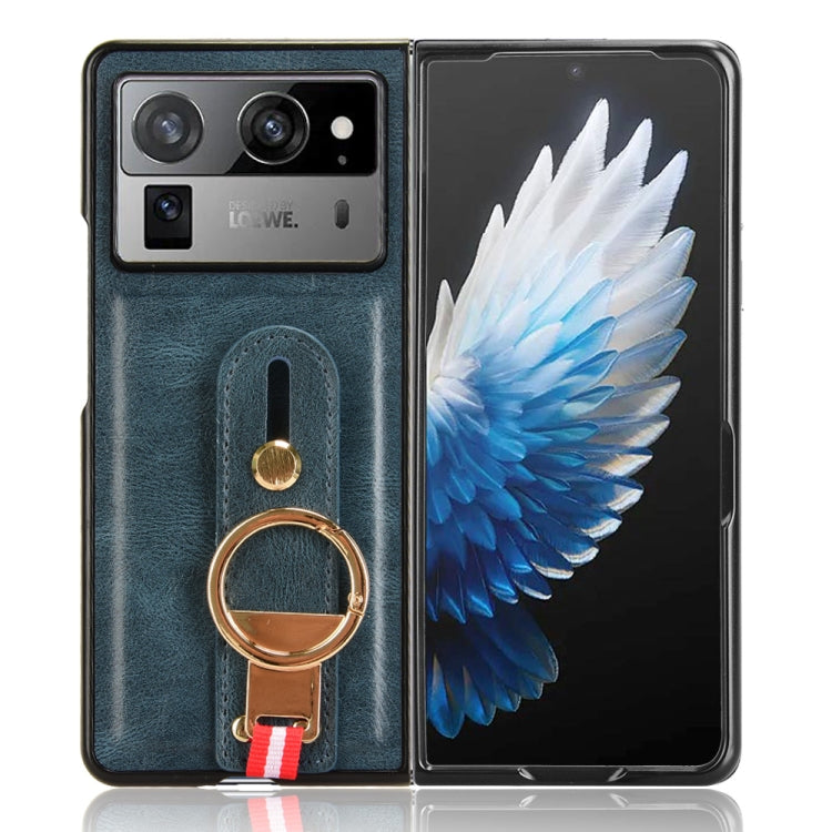 For Tecno Phantom V Fold2 Wristband Leather Back Phone Case