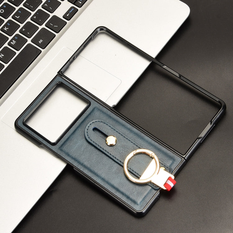 For Tecno Phantom V Fold2 Wristband Leather Back Phone Case
