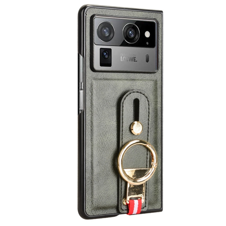 For Tecno Phantom V Fold2 Wristband Leather Back Phone Case