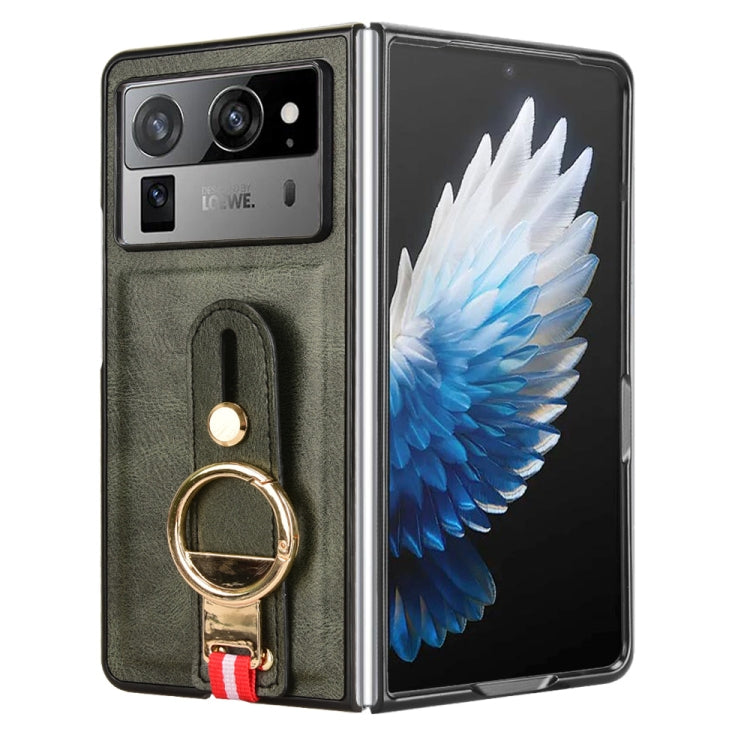 For Tecno Phantom V Fold2 Wristband Leather Back Phone Case