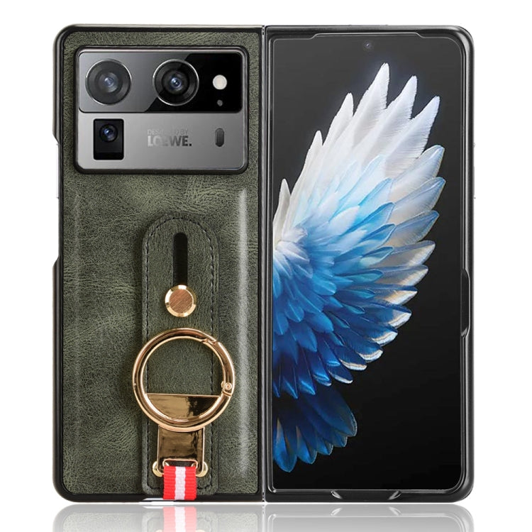 For Tecno Phantom V Fold2 Wristband Leather Back Phone Case