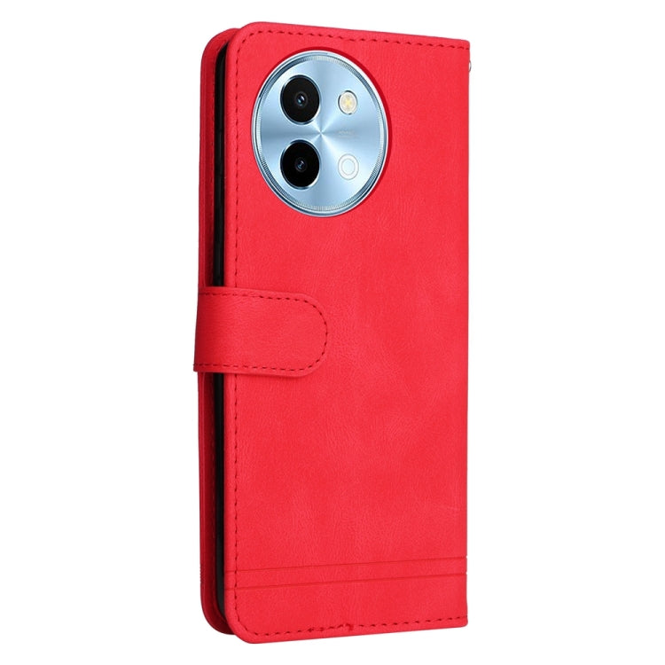 For vivo Y38 5G / T3x 5G Global Skin Feel Life Tree Metal Button Leather Phone Case