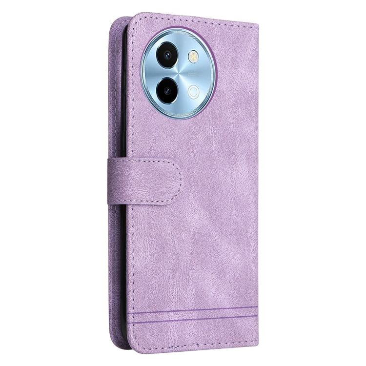 For vivo Y38 5G / T3x 5G Global Skin Feel Life Tree Metal Button Leather Phone Case