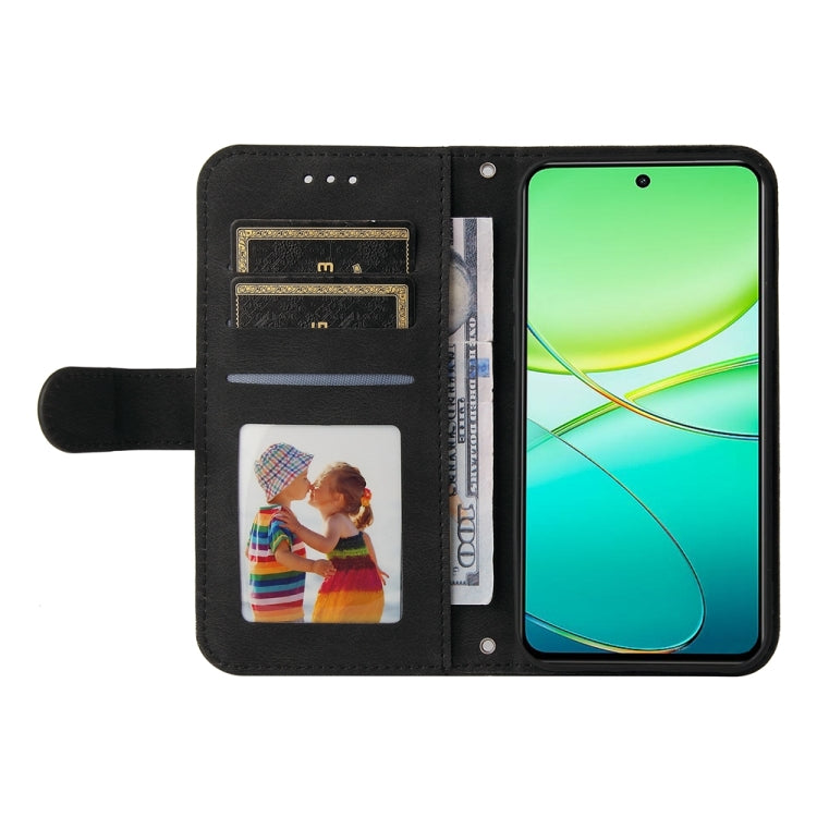 For vivo Y38 5G / T3x 5G Global Skin Feel Life Tree Metal Button Leather Phone Case