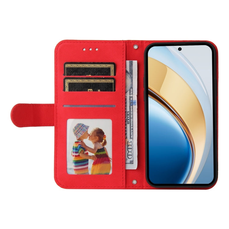 For vivo V40 Lite 4G / 5G IDN Skin Feel Life Tree Metal Button Leather Phone Case