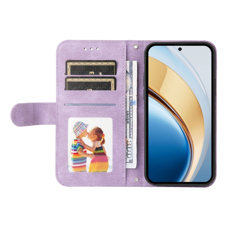 For vivo V40 Lite 4G / 5G IDN Skin Feel Life Tree Metal Button Leather Phone Case