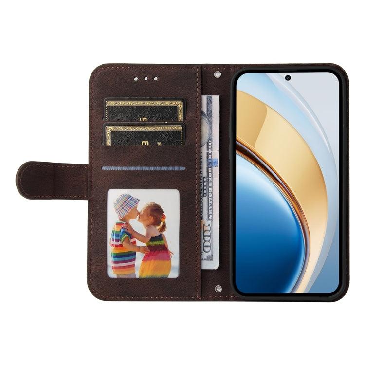 For vivo V40 Lite 4G / 5G IDN Skin Feel Life Tree Metal Button Leather Phone Case