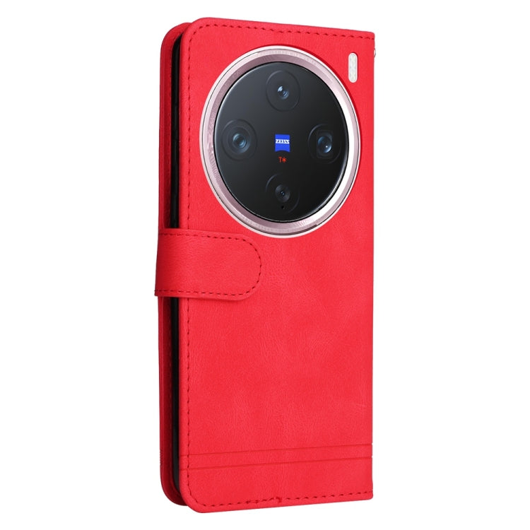 For vivo X200 Pro mini Skin Feel Life Tree Metal Button Leather Phone Case