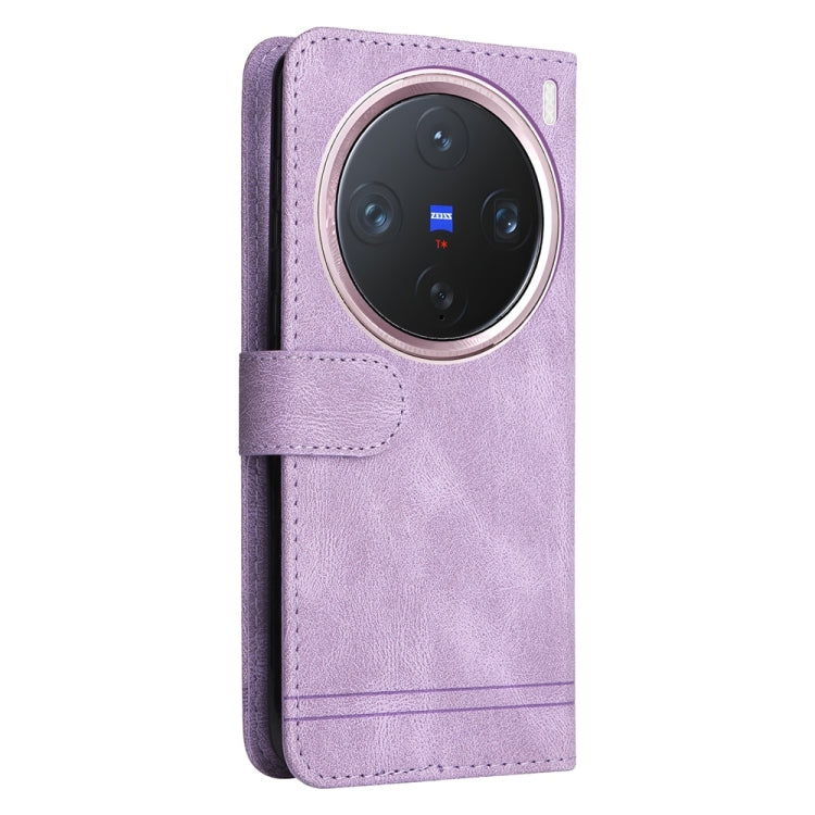 For vivo X200 Pro mini Skin Feel Life Tree Metal Button Leather Phone Case
