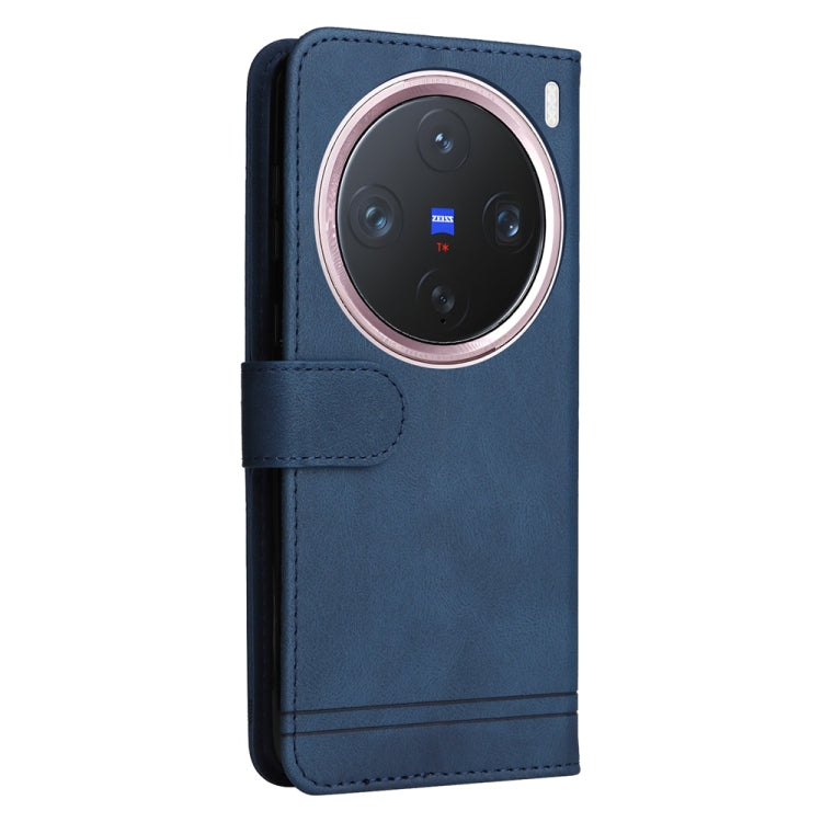 For vivo X200 Pro mini Skin Feel Life Tree Metal Button Leather Phone Case