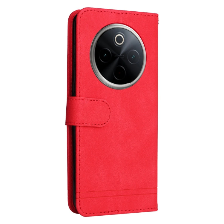 For vivo Y300 Pro Skin Feel Life Tree Metal Button Leather Phone Case