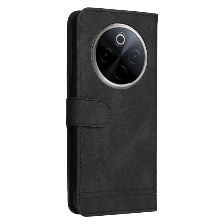 For vivo Y300 Pro Skin Feel Life Tree Metal Button Leather Phone Case