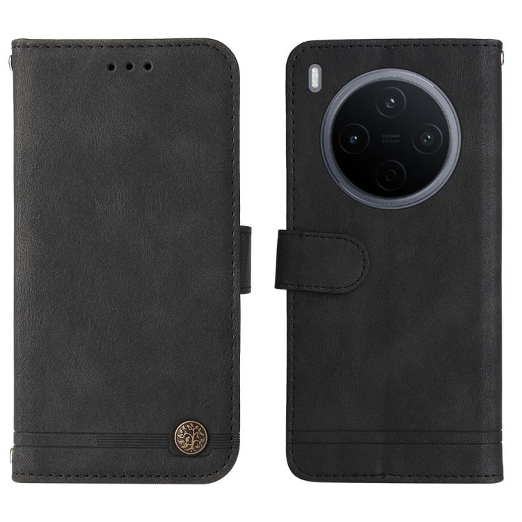 For vivo Y500 Pro 5G Skin Feel Life Tree Metal Button Leather Phone Case