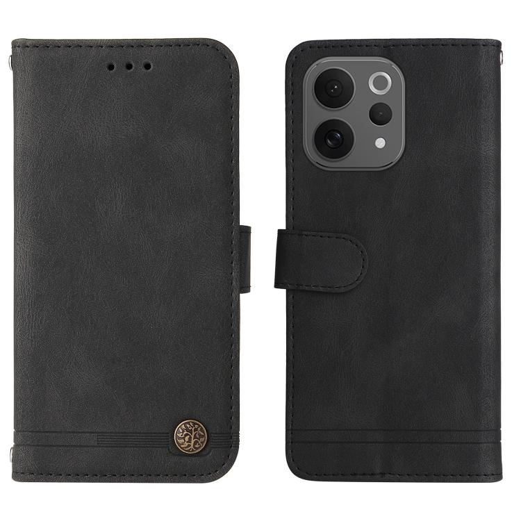 For vivo S50 5G / V70 5G Skin Feel Life Tree Metal Button Leather Phone Case