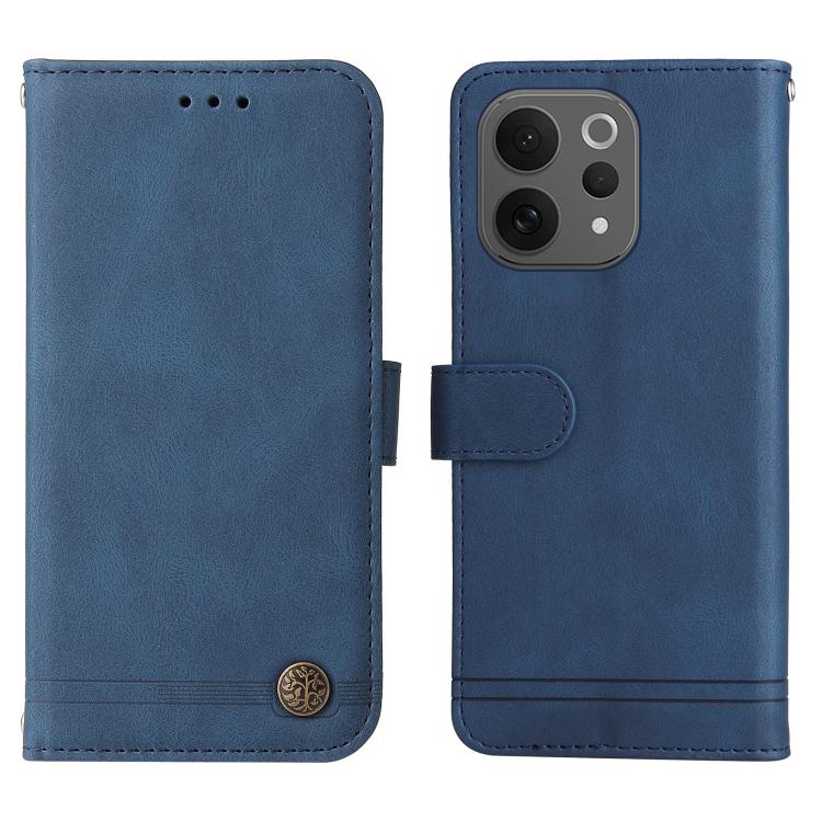 For vivo S50 5G / V70 5G Skin Feel Life Tree Metal Button Leather Phone Case