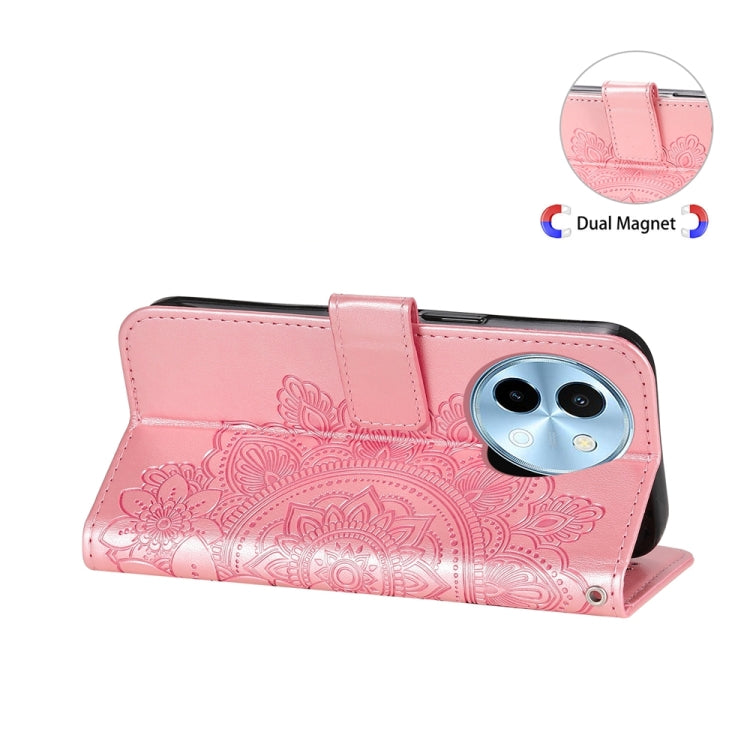 For vivo Y38 5G / T3x 5G Global Seven-petal Flowers Embossing Leather Phone Case