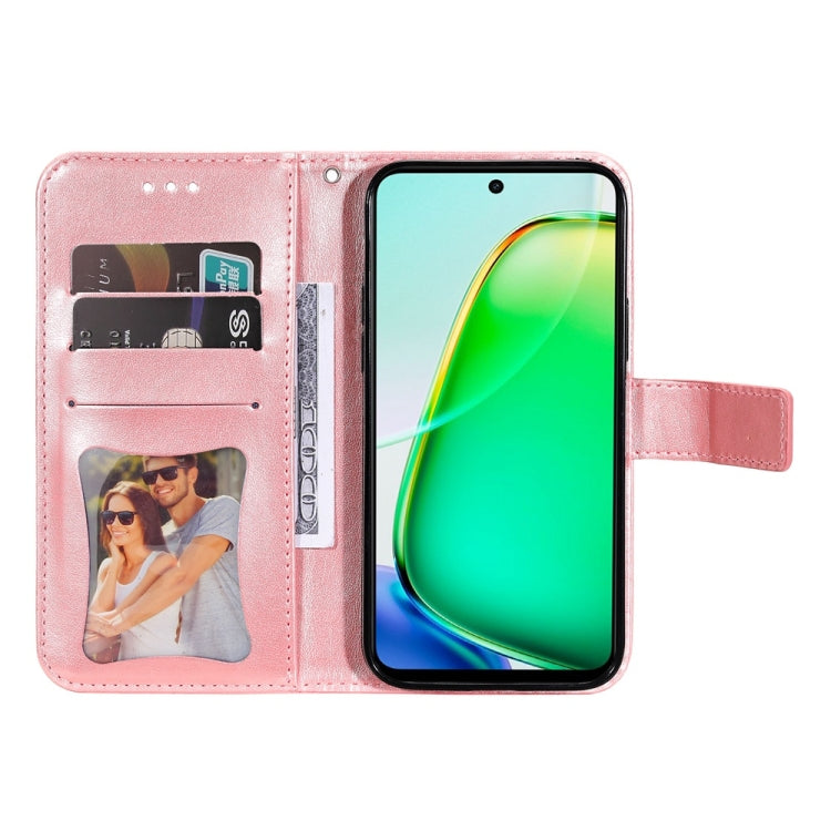 For vivo Y28 4G Global Seven-petal Flowers Embossing Leather Phone Case
