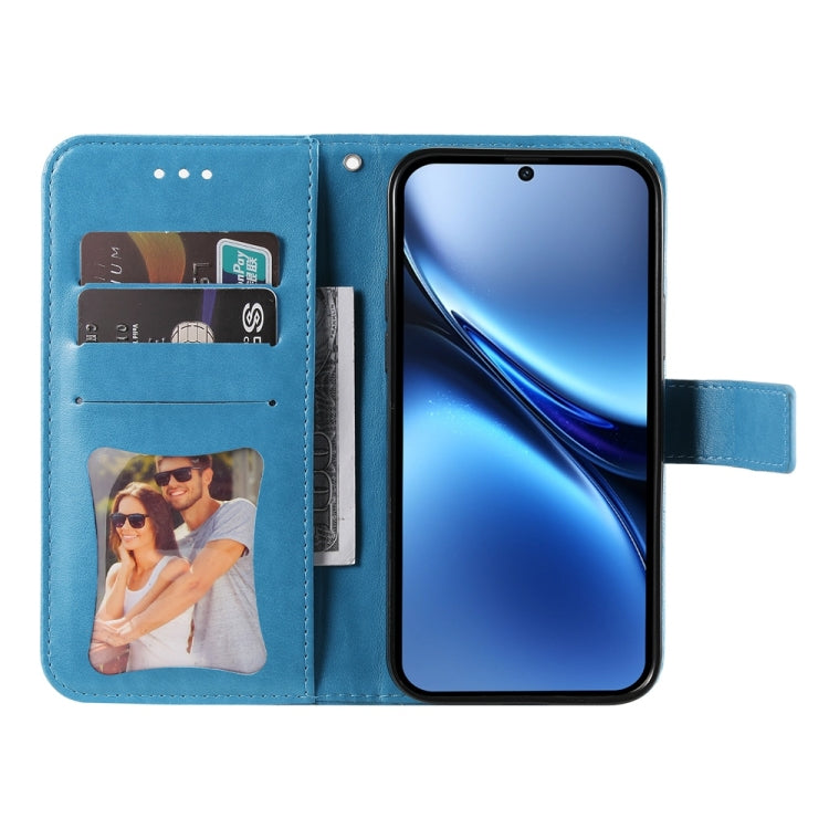 For vivo X200 Seven-petal Flowers Embossing Leather Phone Case