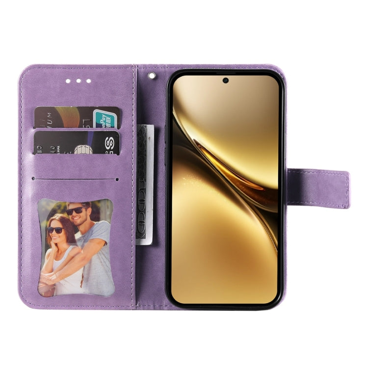 For vivo X200 Pro Seven-petal Flowers Embossing Leather Phone Case