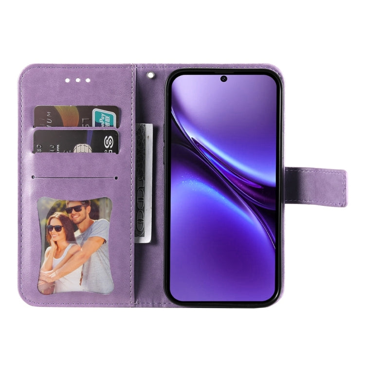 For vivo X200 Pro mini Seven-petal Flowers Embossing Leather Phone Case