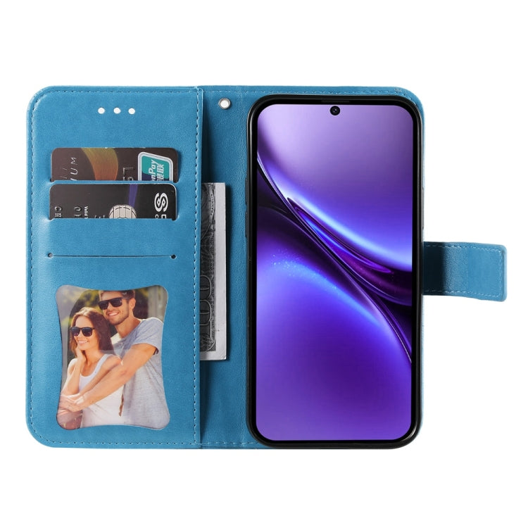 For vivo X200 Pro mini Seven-petal Flowers Embossing Leather Phone Case